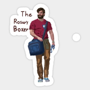 Realistic Rosary Boxer Sticker